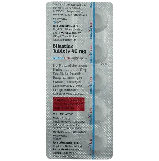 bularid l 40mg tablet 10's